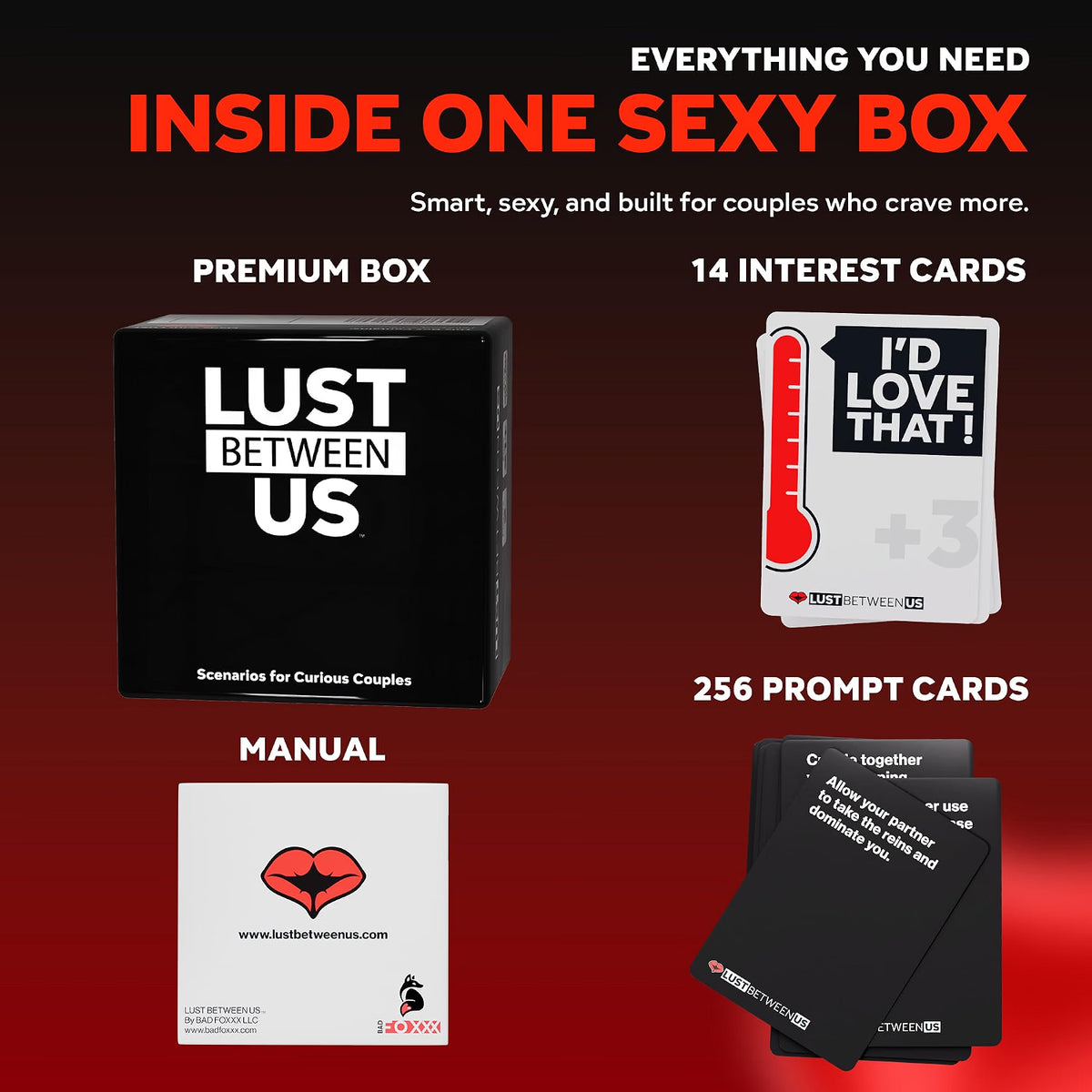 Lust Between Us Couples Card Game