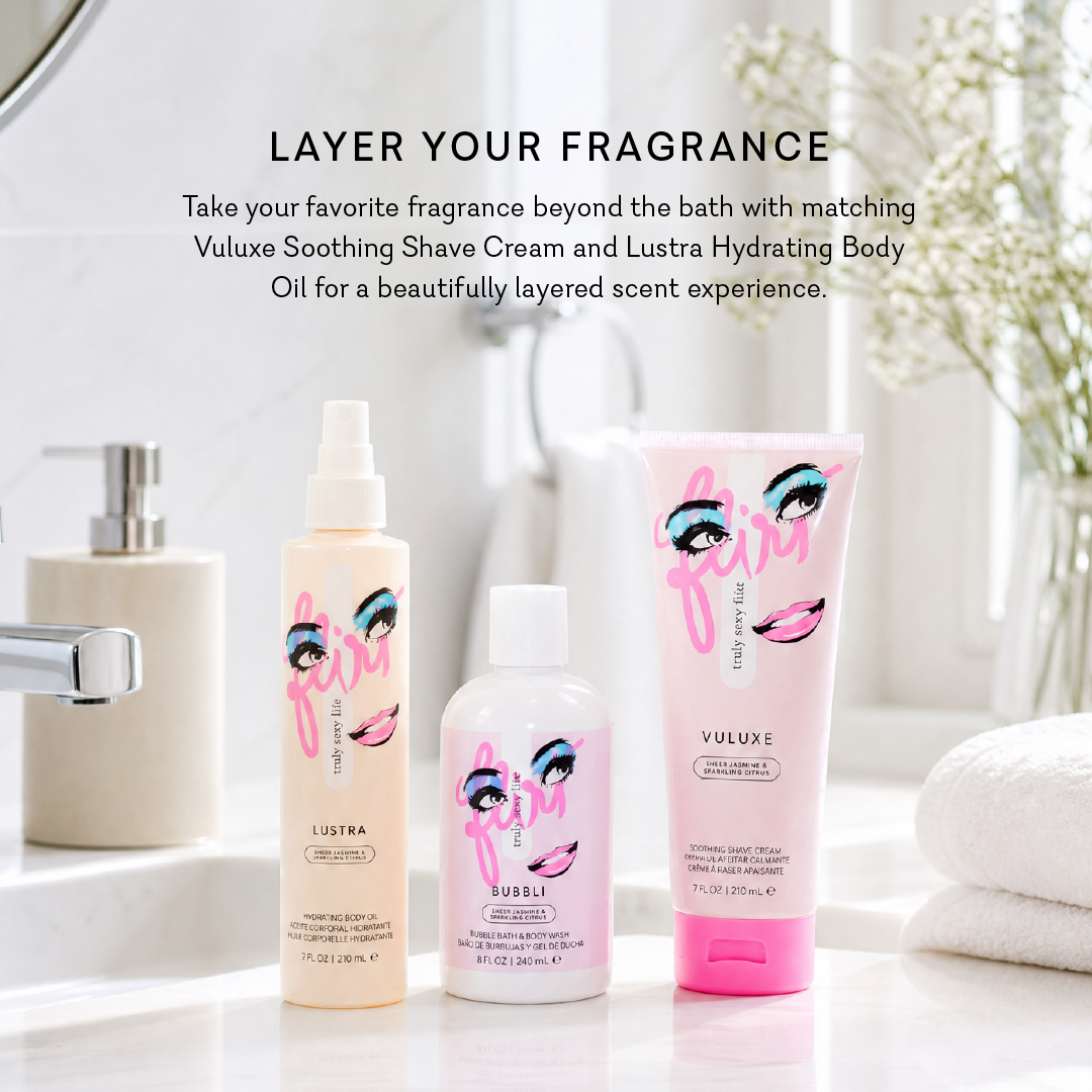 Skinny Dip Bubbli Shower Gel & Bubble Bath-NEW Flirt