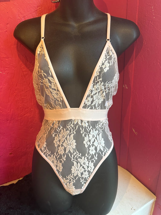 Light Pink Bodysuit Small LAST CHANCE